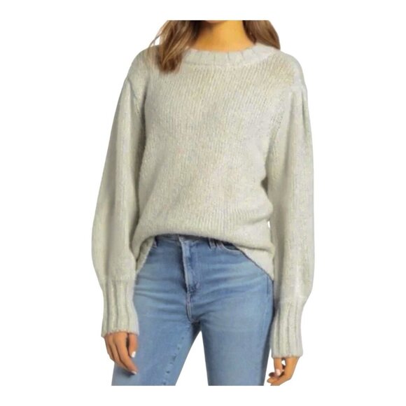 Rails Sybil Sweater XS Wool Cashmere Alpaca Heather Gray Crew Neck - Picture 1 of 6